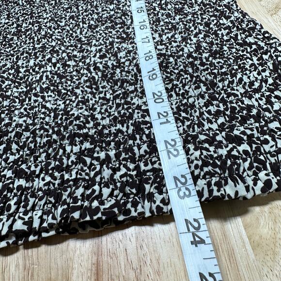 Proenza Schouler White Label NWT Micro Floral Smocked Top Size 4 Turtleneck - Picture 9 of 9